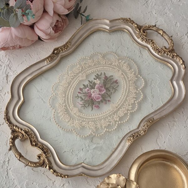 سینی کف دانتل مجلسی مدل 01