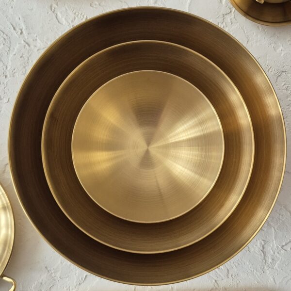 ظروف زیبای استیل طلایی مدل کاسه