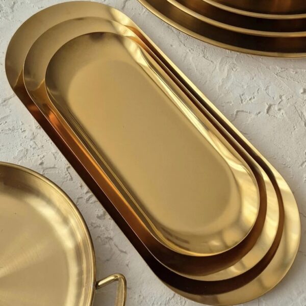 رولت خوری استیل طلایی