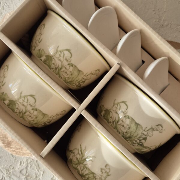 پک پیاله 4 عددی با قاشق