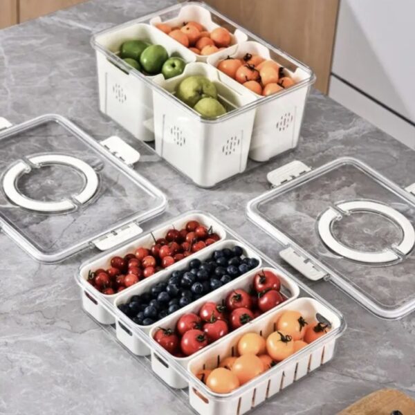 ظرف درب دار پلاستیکی چند قسمتی