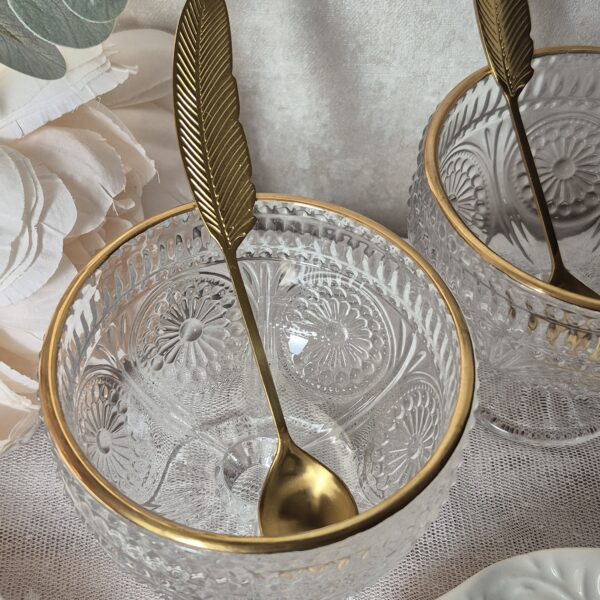 قاشق طلایی مدل پر