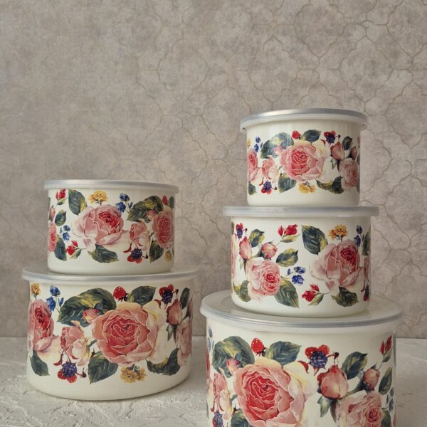 ظرف لعابی دردار 5 تیکه