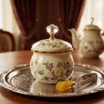 قندان لعابی طرح گل بهاری