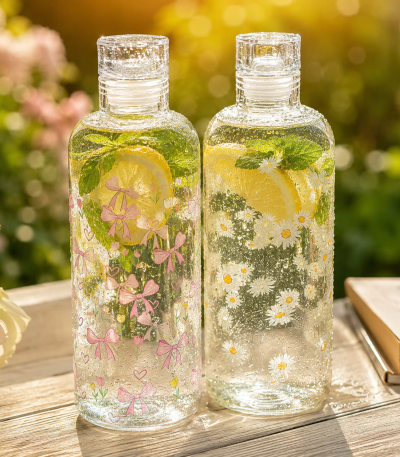 بطری پیرکس طرح دار