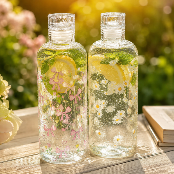 بطری پیرکس طرح دار