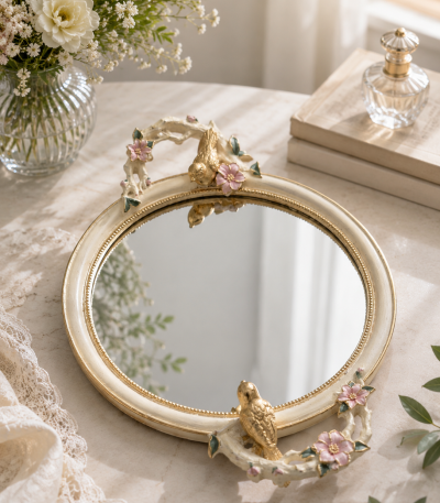 سینی کف آینه‌ای طرح جوجه